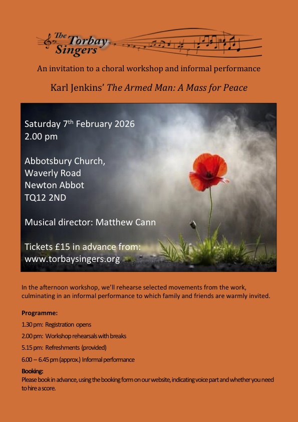 Come and Sing The Armed Man - a mass for peace by Karl Jenkins